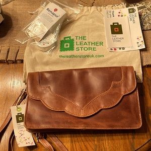 Genuine leather shoulder bag from Germany